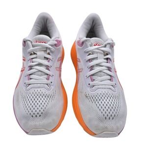 ASICS GT-1000 13 Running Shoes Womens 7.5 White Orange Good 1012B663 Stability